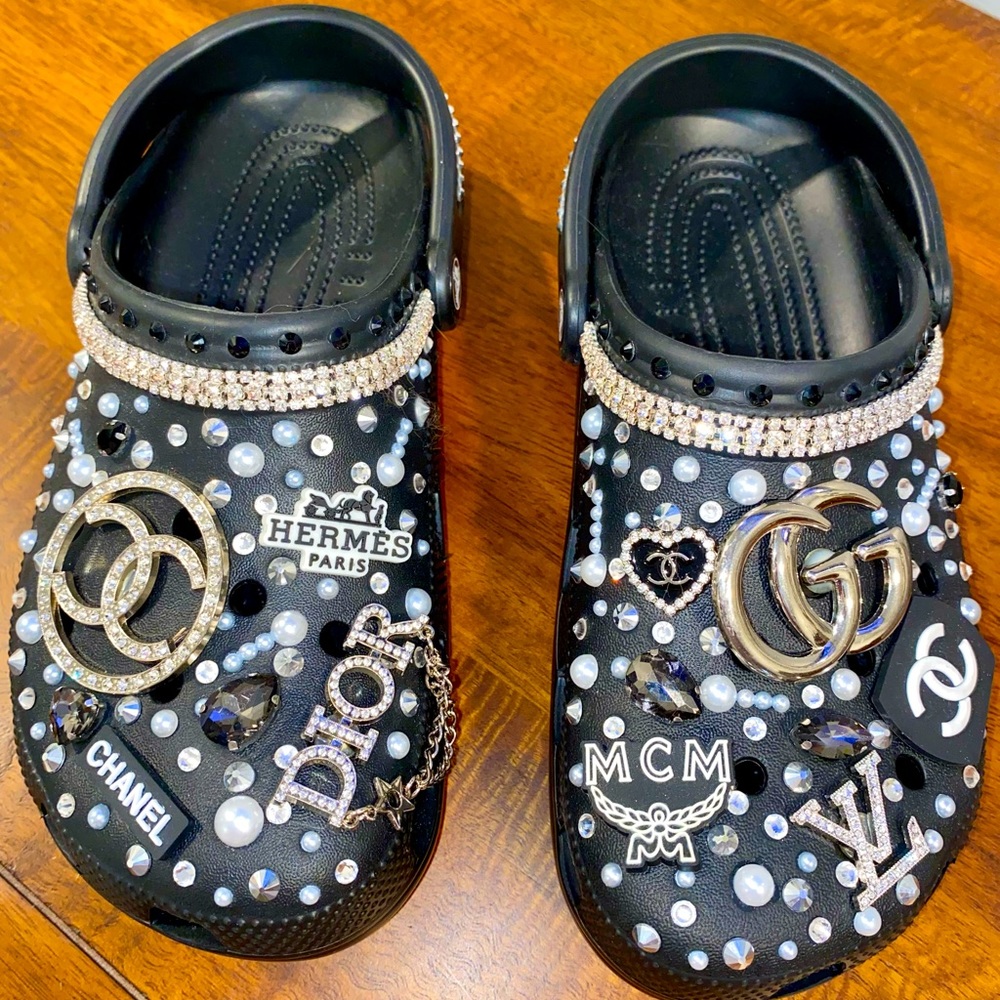 Custom Blinged out Crocs
